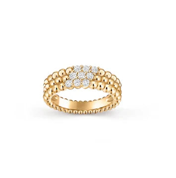 [Lume Jewelry]Three-row diamond ring