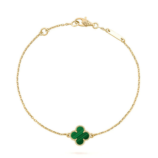 Lume Jewelry クローバーブレスレット マラカイト 1モチーフ