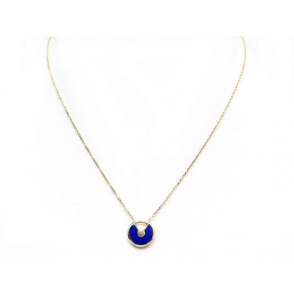 Lume Jewelry「アミュレット」ローズゴールドアゲートネックレス