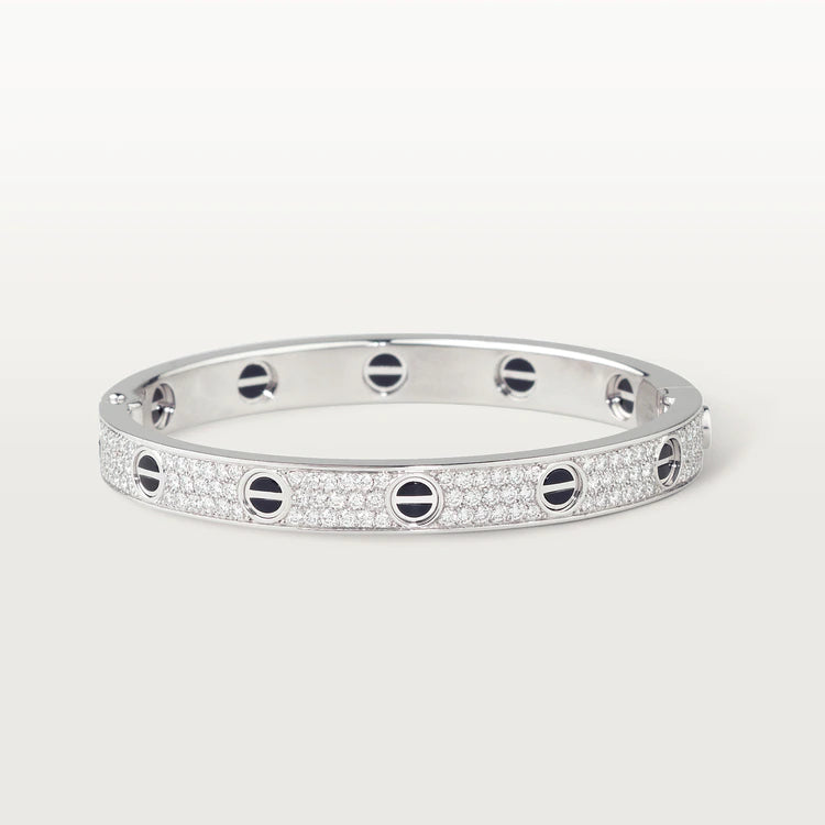 「Lume Jewelry」LOVEブレスレット 6.1MM ダイヤモンドパヴェセラミック