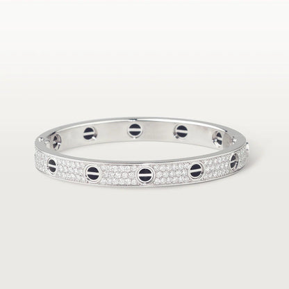 「Lume Jewelry」LOVEブレスレット 6.1MM ダイヤモンドパヴェセラミック