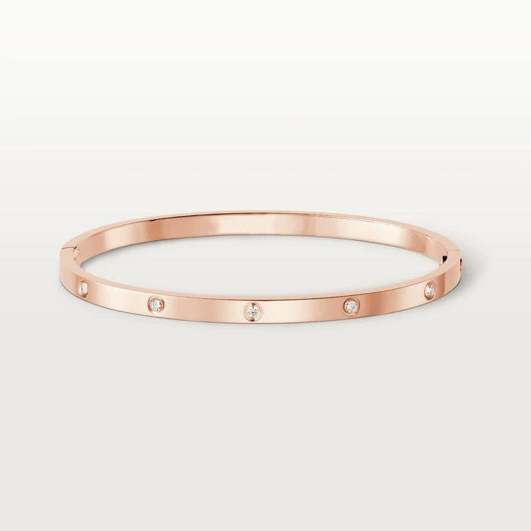 ルミー ジュエリー ラブブレスレット 3.65MM 10ポイントダイヤモンド