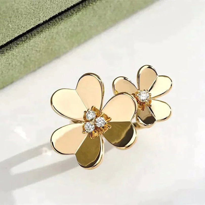 Lume Jewelry クローバー コスモス ゴールド ダイヤモンド リング