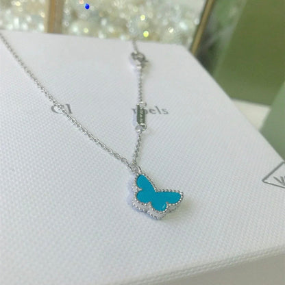 Lume Jewelry® バタフライ ターコイズ バタフライブレスレット シルバー