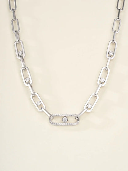 [Lume Jewelry] MK NEW SLIDING DIAMOND NECKLACE
