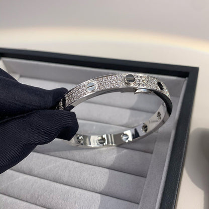 「Lume Jewelry」LOVEブレスレット 6.1MM ダイヤモンドパヴェセラミック