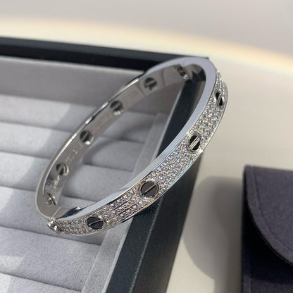 「Lume Jewelry」LOVEブレスレット 6.1MM ダイヤモンドパヴェセラミック