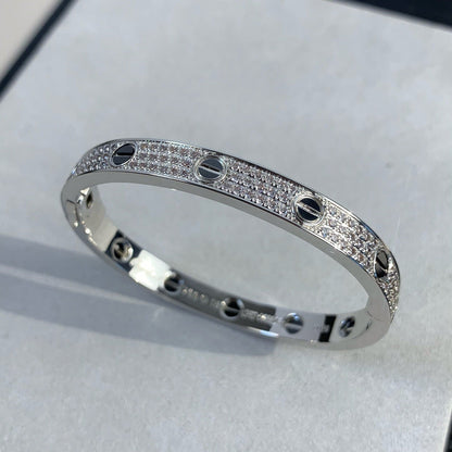 「Lume Jewelry」LOVEブレスレット 6.1MM ダイヤモンドパヴェセラミック