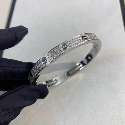 「Lume Jewelry」LOVEブレスレット 6.1MM ダイヤモンドパヴェセラミック