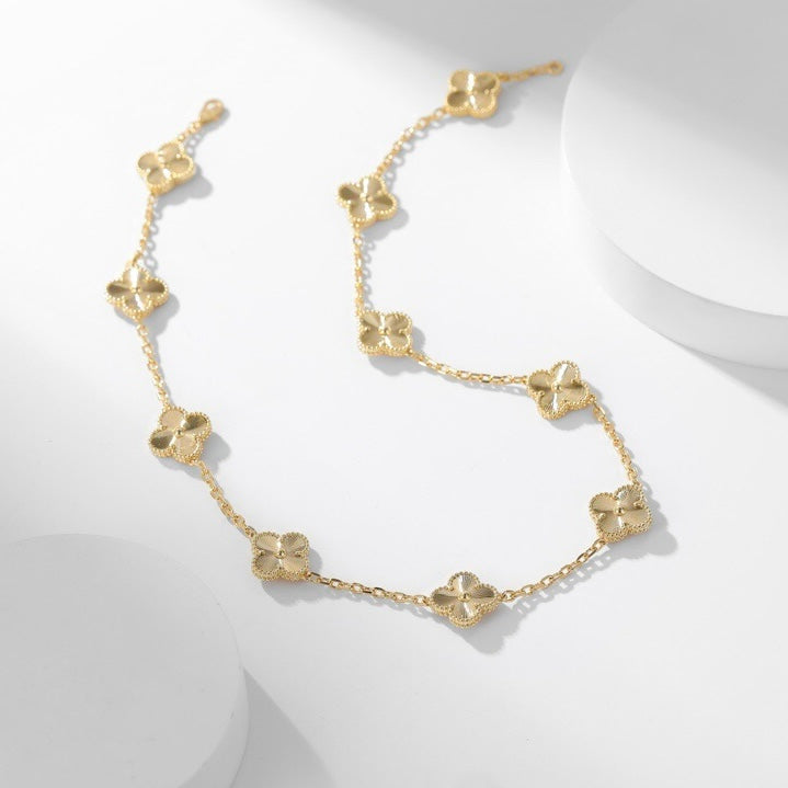 Lume Jewelry クローバー 10モチーフ レーザーネックレス