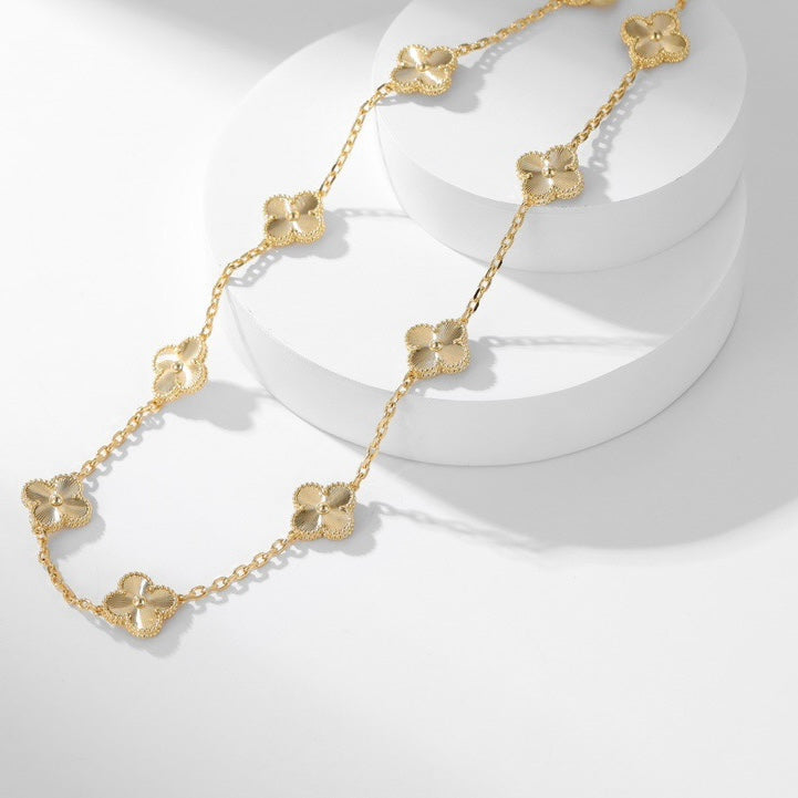 Lume Jewelry クローバー 10モチーフ レーザーネックレス