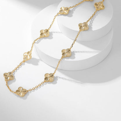Lume Jewelry クローバー 10モチーフ レーザーネックレス
