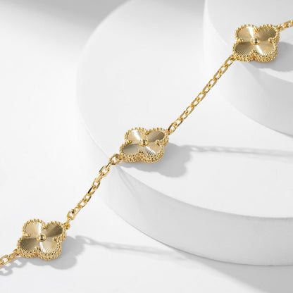 Lume Jewelry クローバー 10モチーフ レーザーネックレス