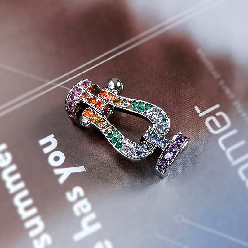 Lume Jewelry「フォース ラージ ホースシュー」カラーダイヤモンドブレスレット ローズゴールド