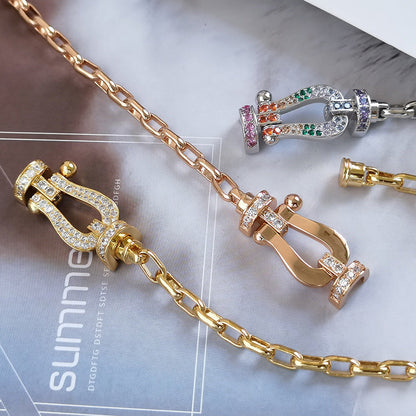 「Lume Jewelry」フォース ラージ ホースシュー クラスプ メタル ブレスレット