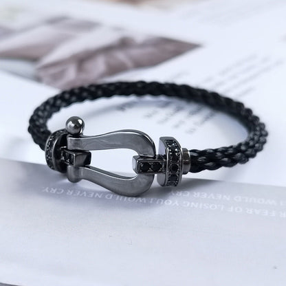 Lume Jewelry「フォース ラージ シリーズ」ホースシュー ブラックサムライ ブレスレット