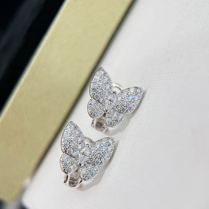 Lume Jewelry「バタフライ オールダイヤモンドピアス」