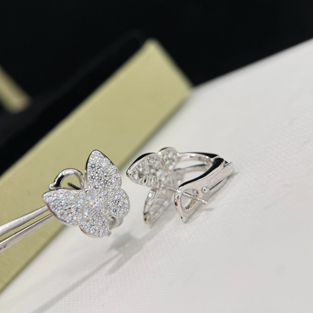 Lume Jewelry「バタフライ オールダイヤモンドピアス」