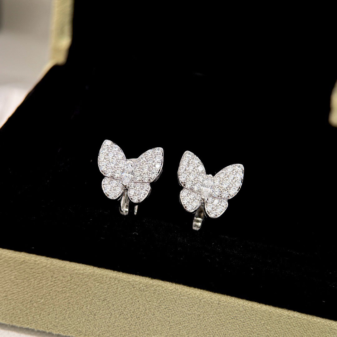 Lume Jewelry「バタフライ オールダイヤモンドピアス」