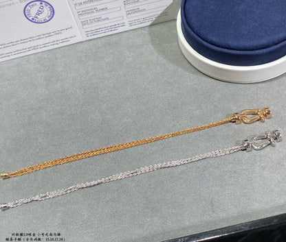 Lume Jewelry「フォース スモール ホースシュー ダイヤモンド チェーン ロープ ブレスレット」