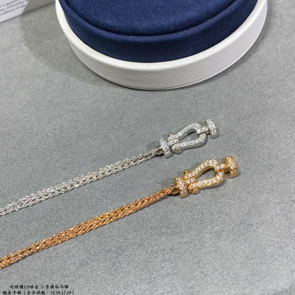 Lume Jewelry「フォース スモール ホースシュー ダイヤモンド チェーン ロープ ブレスレット」