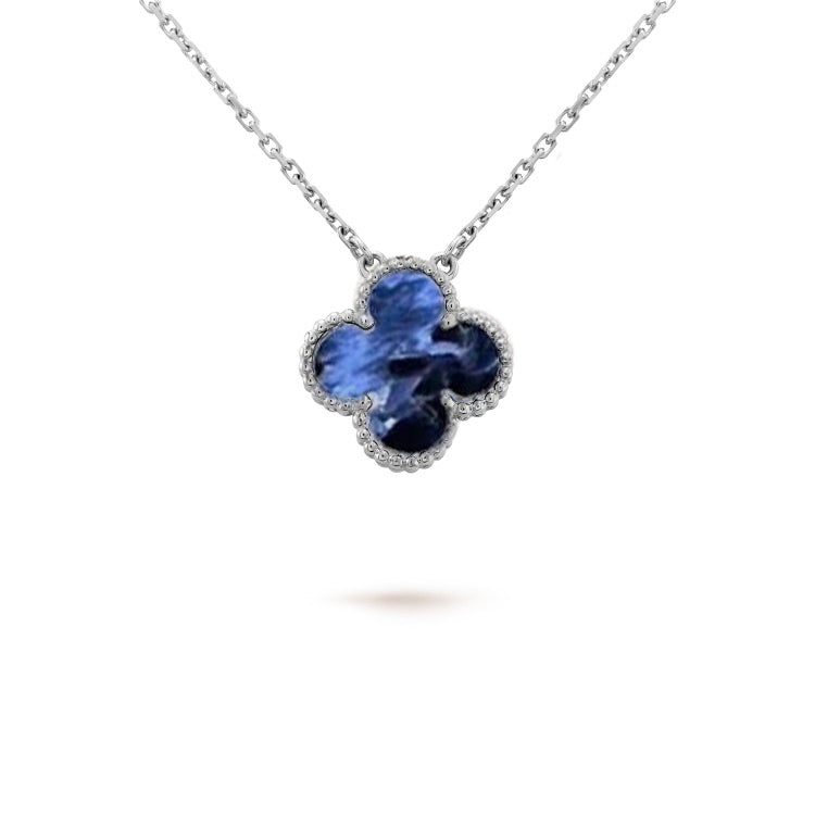 Lume Jewelry クローバー 15MM ピータサイトネックレス シルバー