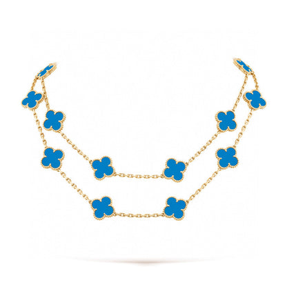 Lume Jewelry「クローバー20モチーフターコイズゴールド」