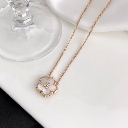 Lume Jewelry「LUCKY」ホワイトMOP梅の花ネックレス
