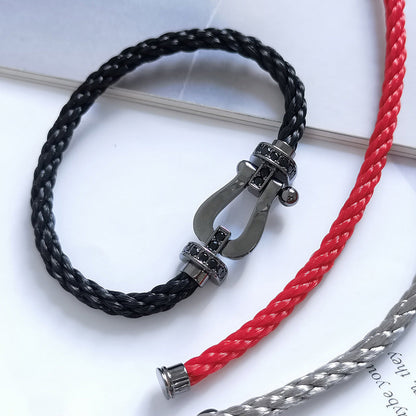 Lume Jewelry「フォース ラージ シリーズ」ホースシュー ブラックサムライ ブレスレット