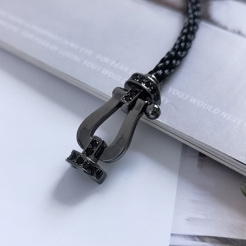 Lume Jewelry「フォース ラージ シリーズ」ホースシュー ブラックサムライ ブレスレット