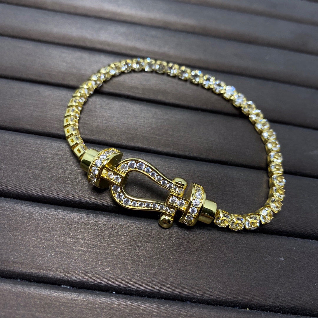 Lume Jewelry「FORCE ホースシュー ダイヤモンド テニスブレスレット」