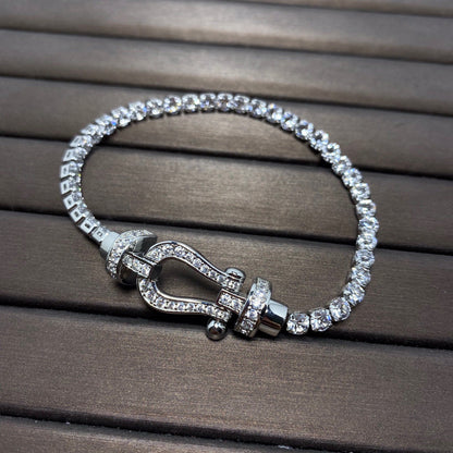 Lume Jewelry「FORCE ホースシュー ダイヤモンド テニスブレスレット」