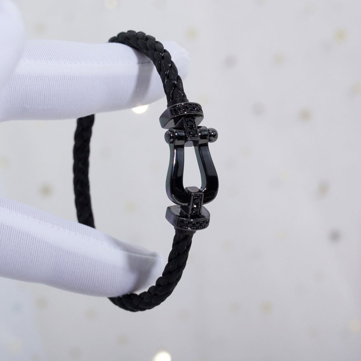 Lume Jewelry「フォース ラージ シリーズ」ホースシュー ブラックサムライ ブレスレット