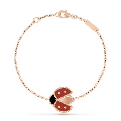 LUME JEWELRYラッキー スプリング 1モチーフ ピンクゴールド ブレスレット