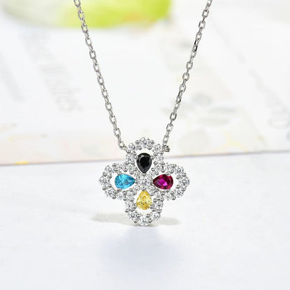 ルーメジュエリー®LOOP NECKLACE フルモチーフダイヤモンド 16MM マルチカラー