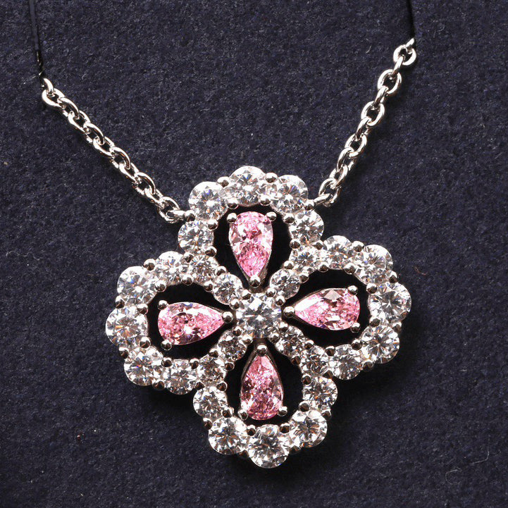 ルーメジュエリー®LOOP NECKLACE フルモチーフダイヤモンド 16MM マルチカラー