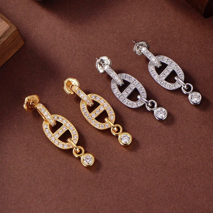 Lume Jewelry HM チェーンダイヤモンドイヤリング