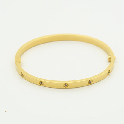 ルミー ジュエリー ラブブレスレット 3.65MM 10ポイントダイヤモンド