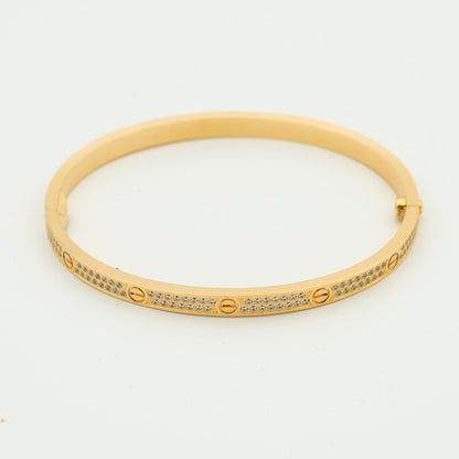 「ルームジュエリー」LOVEブレスレット 3.65MM ダイヤモンドパヴェ