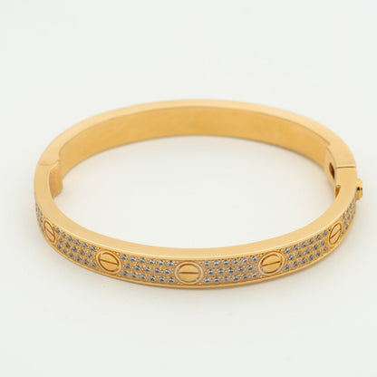 「ルンヌ・ジュエリー」LOVE ブレスレット 6.1MM ダイヤモンドパヴェ