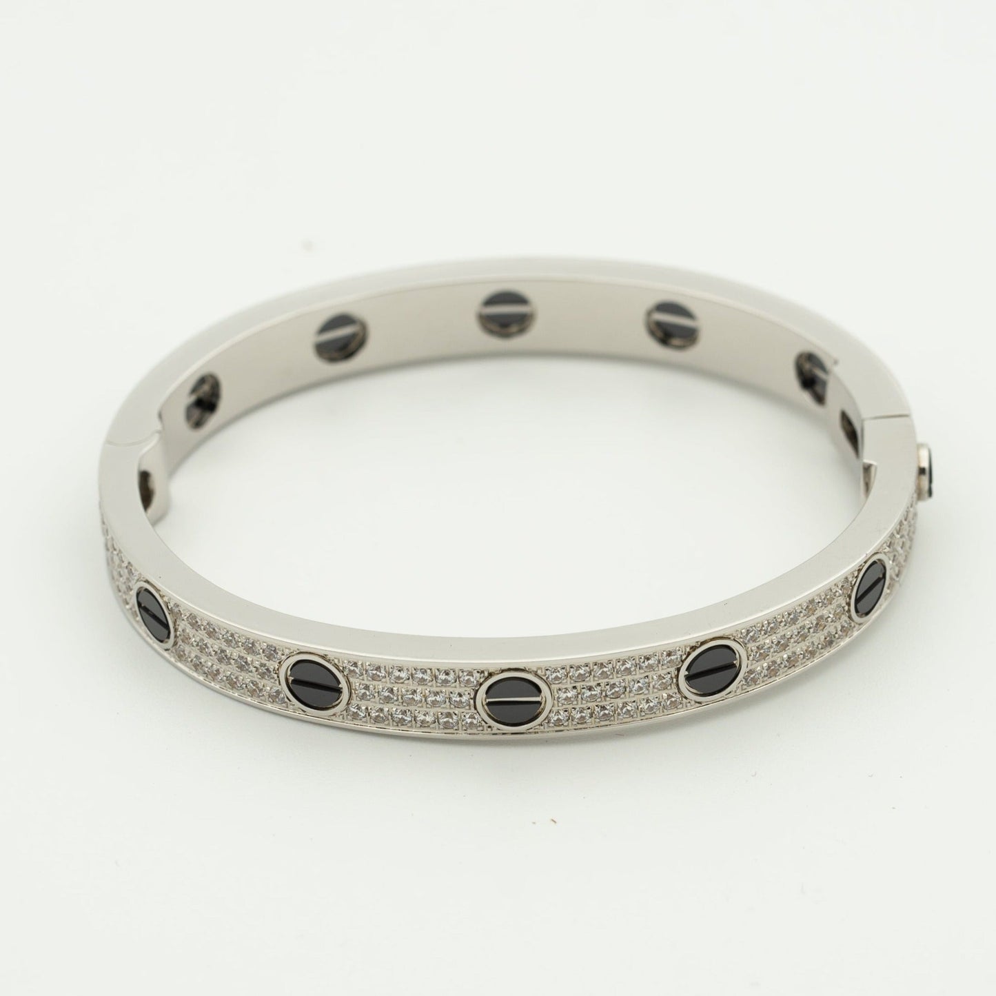 「Lume Jewelry」LOVEブレスレット 6.1MM ダイヤモンドパヴェセラミック