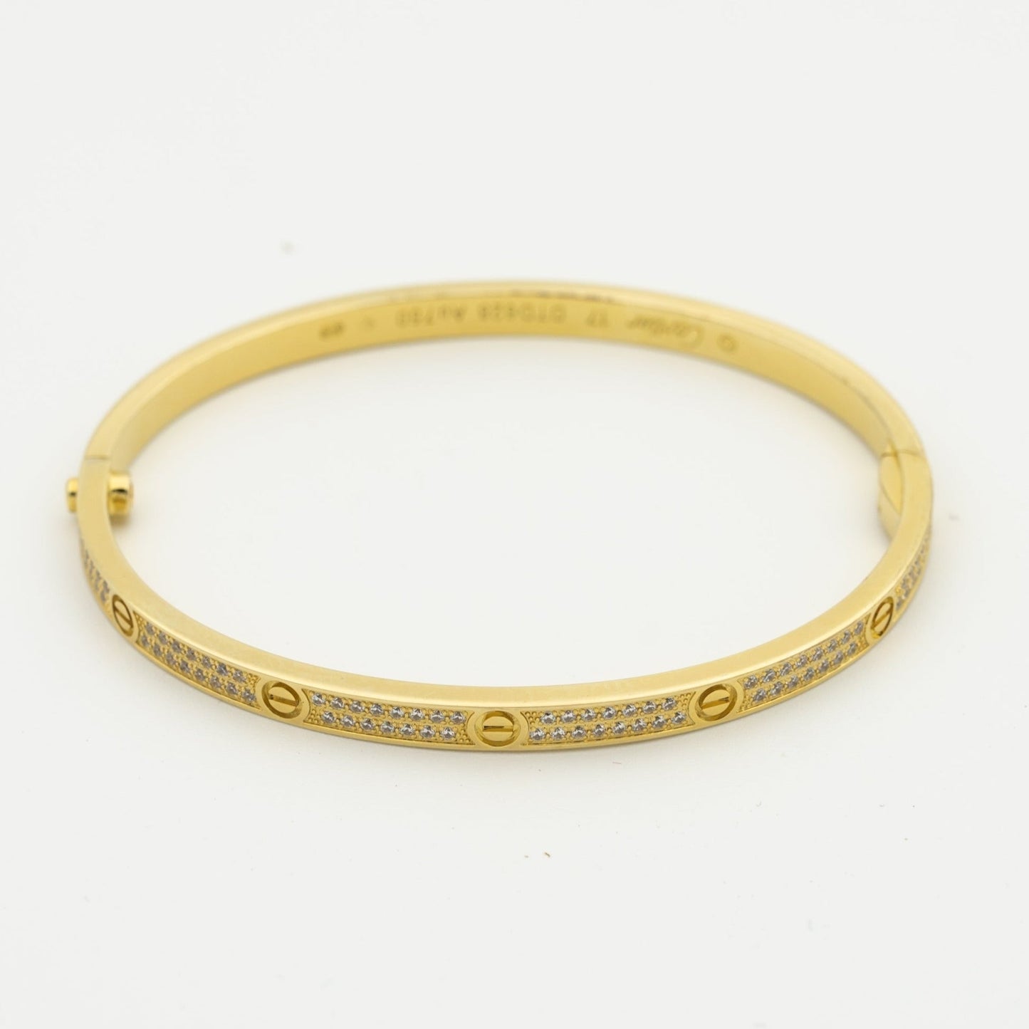 「ルームジュエリー」LOVEブレスレット 3.65MM ダイヤモンドパヴェ
