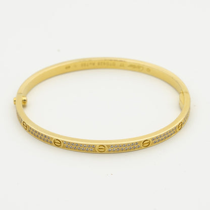 「ルームジュエリー」LOVEブレスレット 3.65MM ダイヤモンドパヴェ