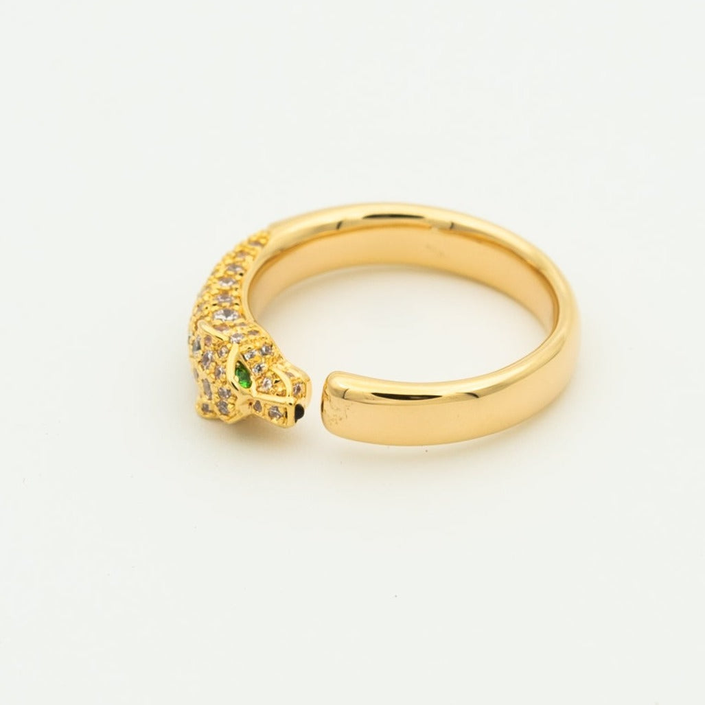 「ルンヌジュエリー」パンテールリング ダイヤモンド 7.3MM