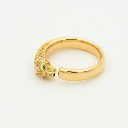 「ルンヌジュエリー」パンテールリング ダイヤモンド 7.3MM