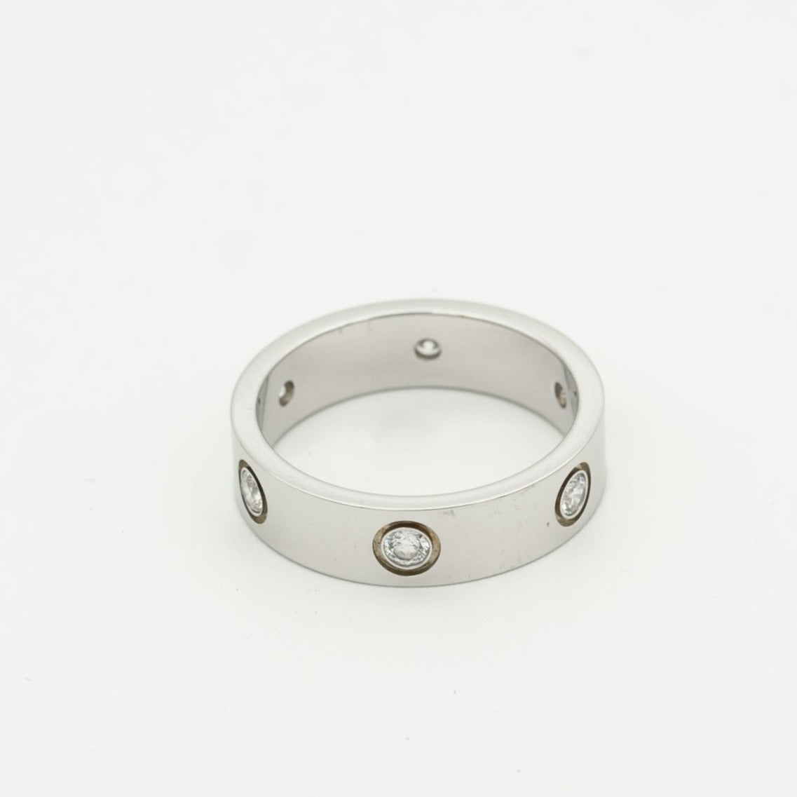 Lume Jewelry「LOVE RING 5.5MM 6 DIAMONDS SILVER」