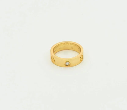 Lume Jewelry LOVE RING 5.5MM 3 DIAMONDS GOLD