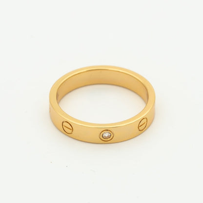 Lume Jewelry LOVE RING 4mm 1ダイヤモンド ピンクゴールド