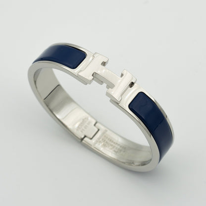 「Lume Jewelry」H ブルーブレスレット