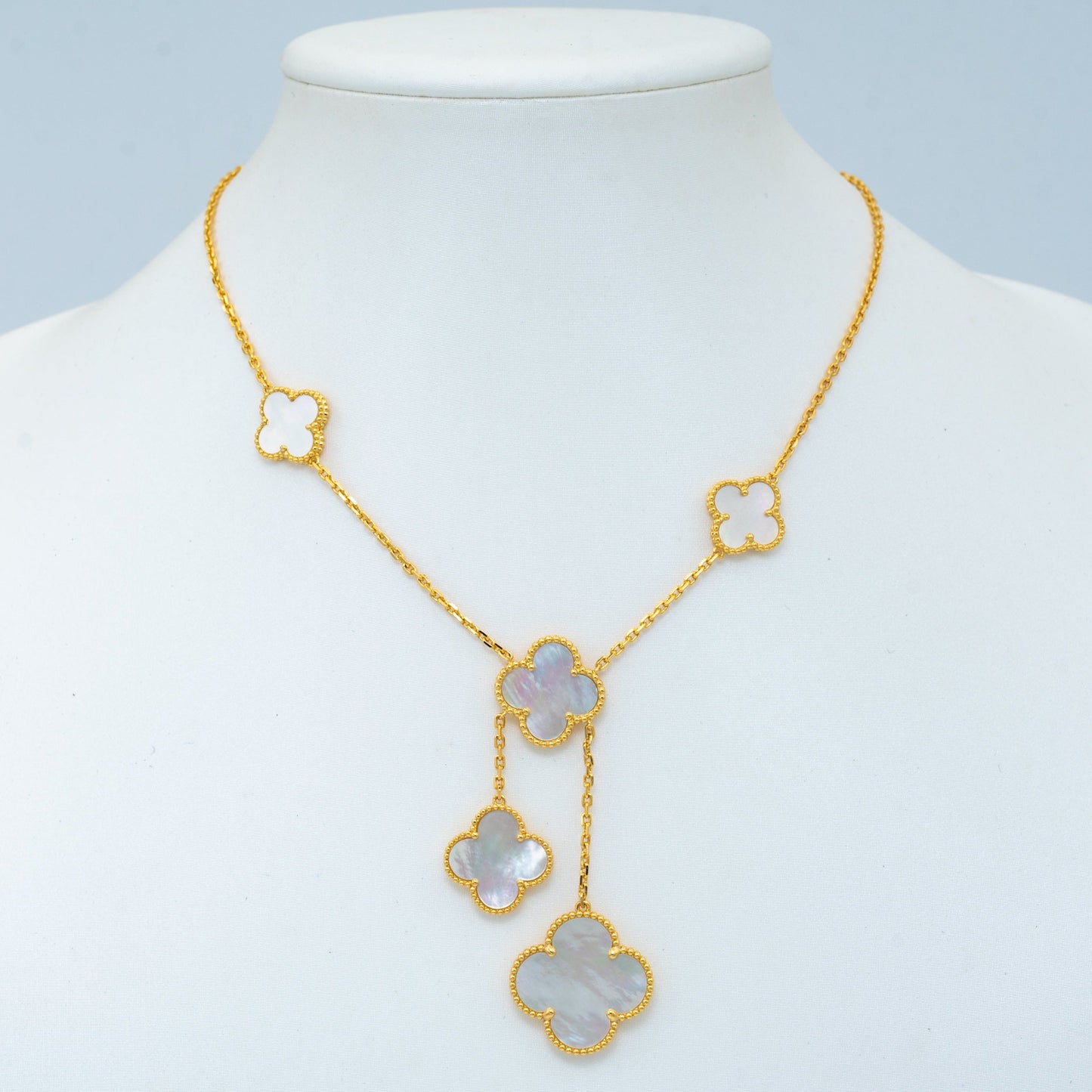 Lume Jewelry®クローバー マザーオブパール ネックレス 6モチーフ